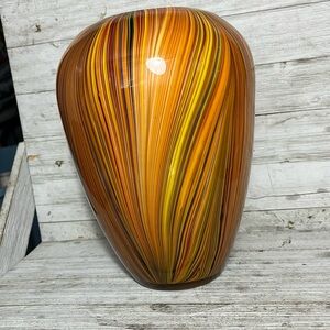 10”  vase with stripes